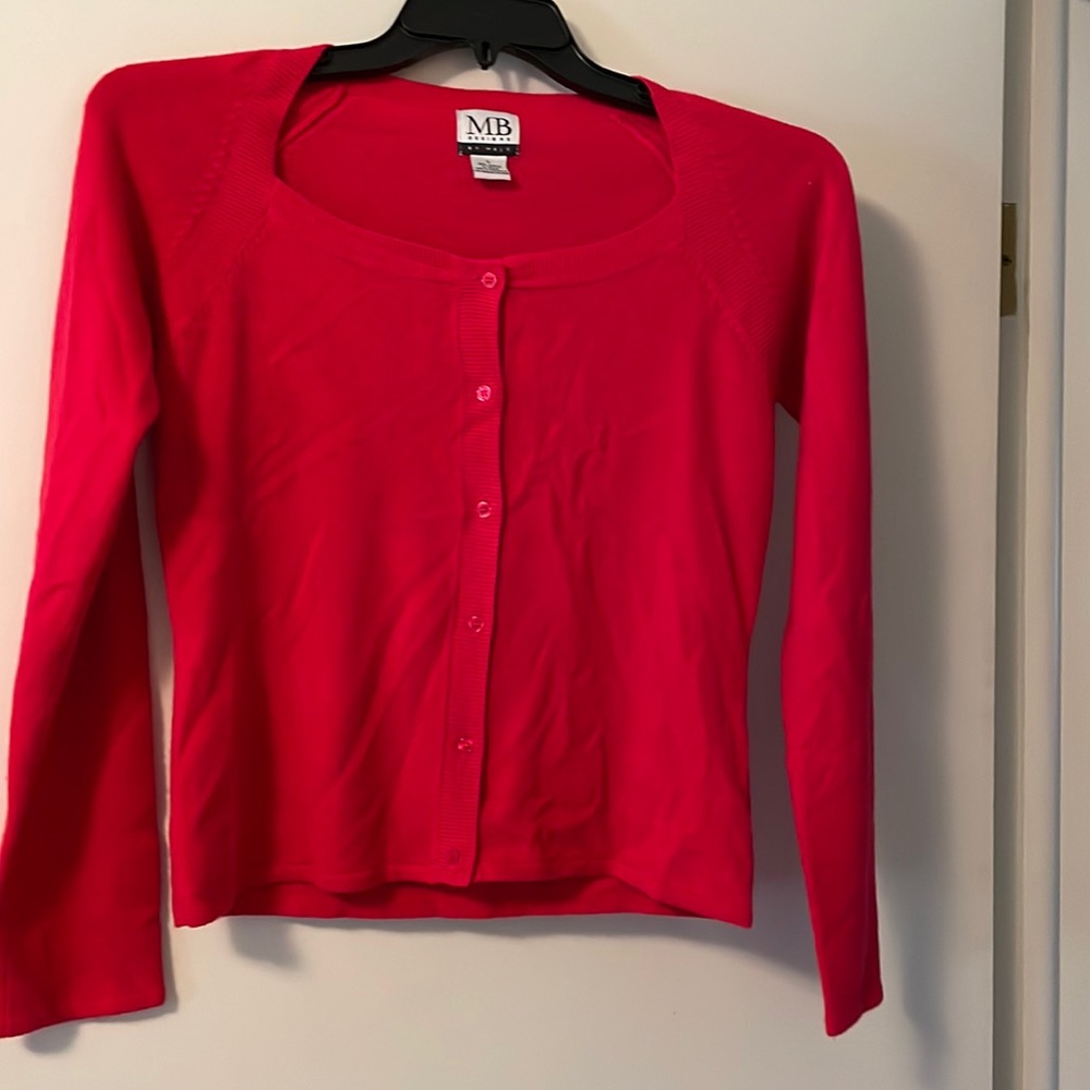 Red MB Designs Sweater Large